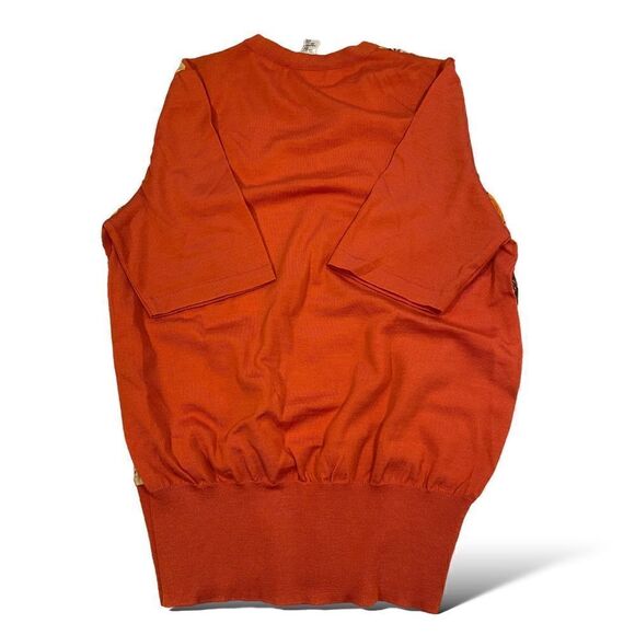 CELINE PARIS Silk & Wool Made in Italy Short Sleeve Top |Size: 42| - Picture 8 of 8